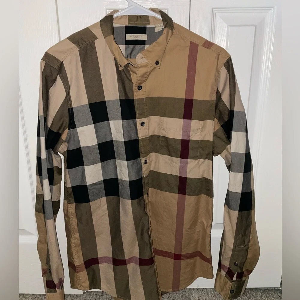 Burberry Multicolor Check Dress Shirt - Picture 2 of 5